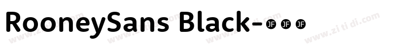 RooneySans Black字体转换